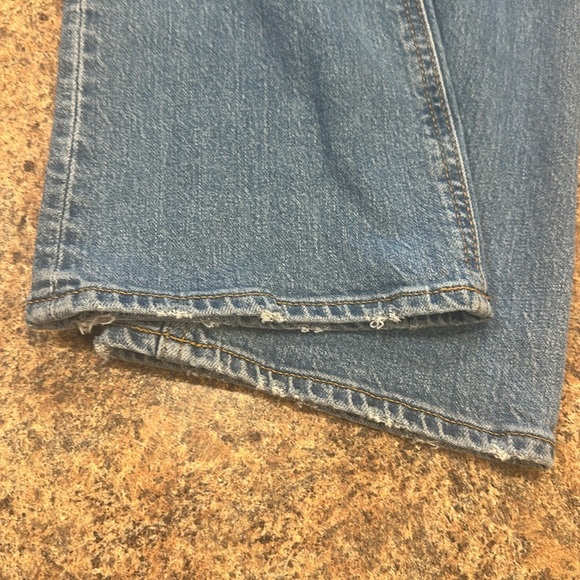 J.Crew Mid Rise Size 28 Flare Crop Distressed Jeans - Picture 9 of 15